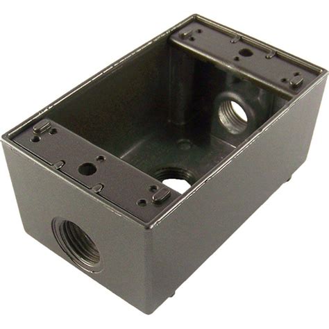 electrical industrial single gang receptacles box|exterior single gang electrical box.